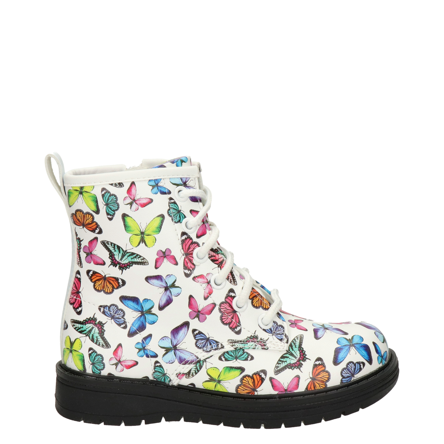 Skechers Gravlen - Veterboots voor meisjes - Wit - Nelson.nl