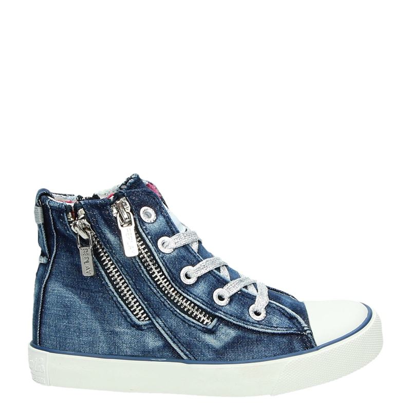 Replay Warden Hoge Sneakers Blauw replay kopen in de aanbieding