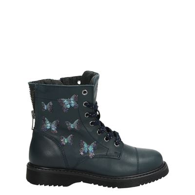 Kipling Humilia Enkellaarsjes Blauw kipling kopen in de aanbieding