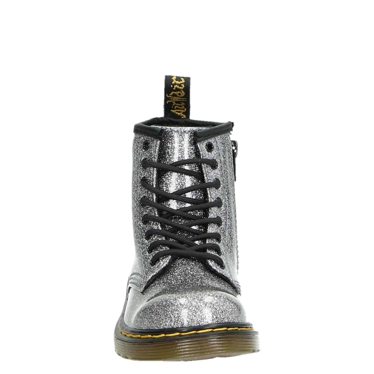 Dr. Martens 1460 Glitter - Veterboots voor meisjes - Zilver - Nelson.nl