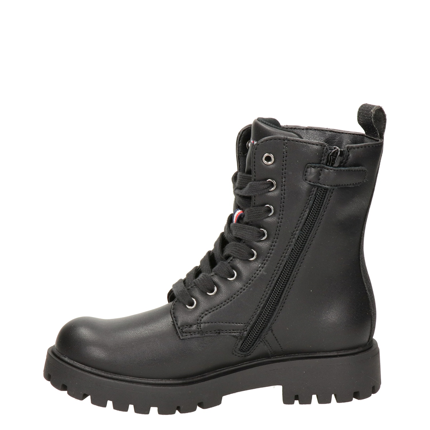 Tommy Hilfiger Rapsody - Veterboots voor meisjes - Zwart - Nelson.nl