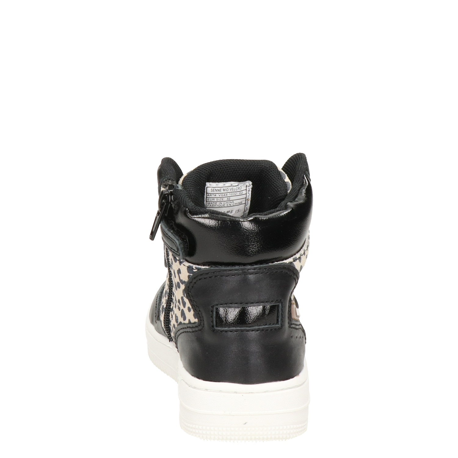 Vingino Senna - Hoge sneakers voor meisjes - Zwart - Nelson.nl