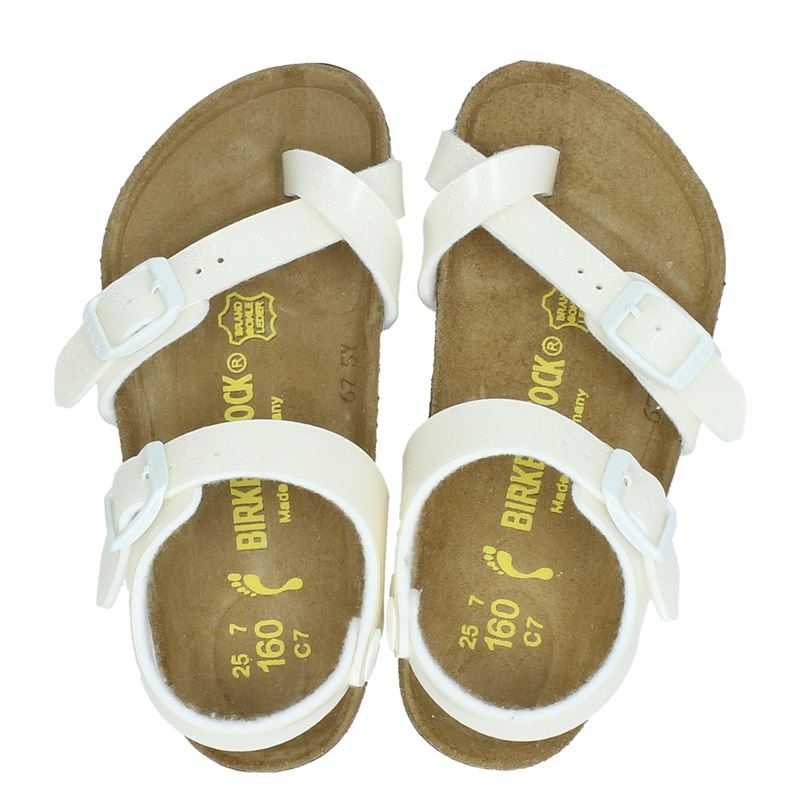 Birkenstock Taormina Slippers Ecru birkenstock kopen in de aanbieding