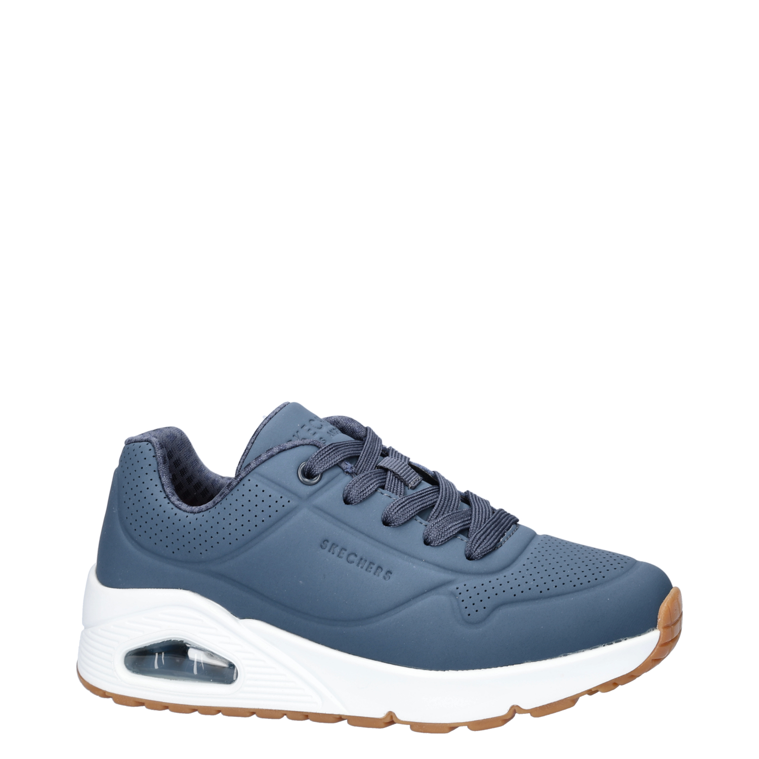 Skechers Street Uno - Lage sneakers - Blauw - Nelson.nl