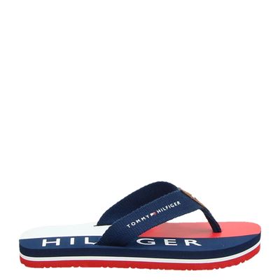 Tommy Hilfiger Slippers Blauw tommy hilfiger kopen in de aanbieding