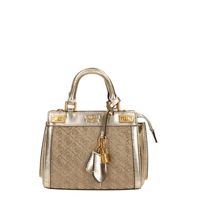 Guess Katey Mini Satchel - Handtas - Goud